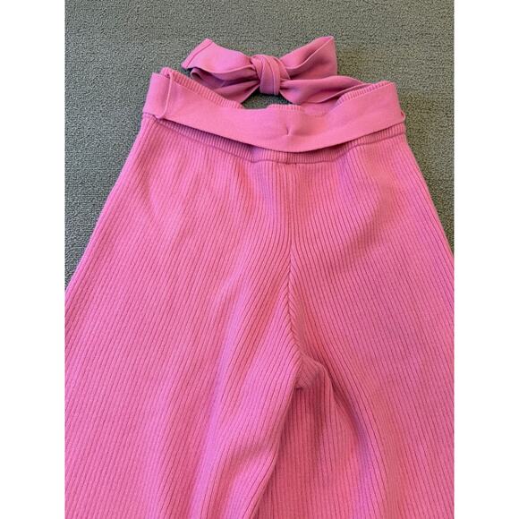 River Island Women Size 10 Pink Jumper Set Wide Leg - Picture 15 of 16